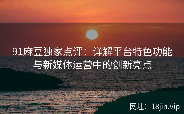 91麻豆独家点评：详解平台特色功能与新媒体运营中的创新亮点